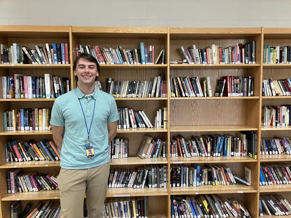Mr. Aranavage in his room full of books!