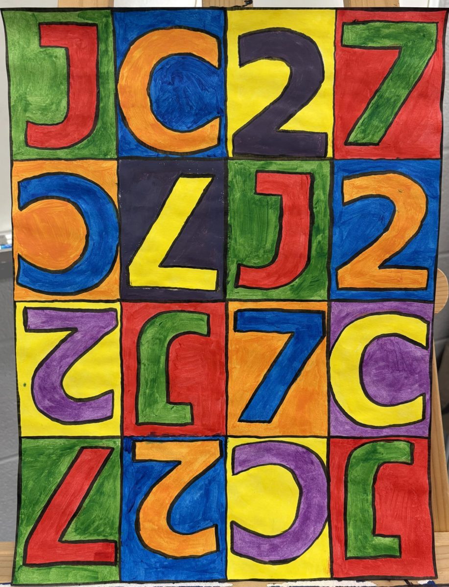 "Number and Letter Painting" by Julia Chait