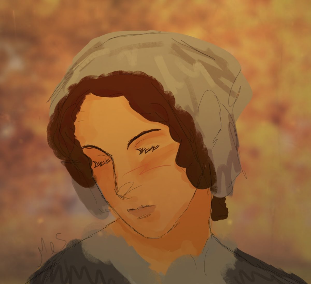 Portrait of short story character Daffodil Oaks created by the author