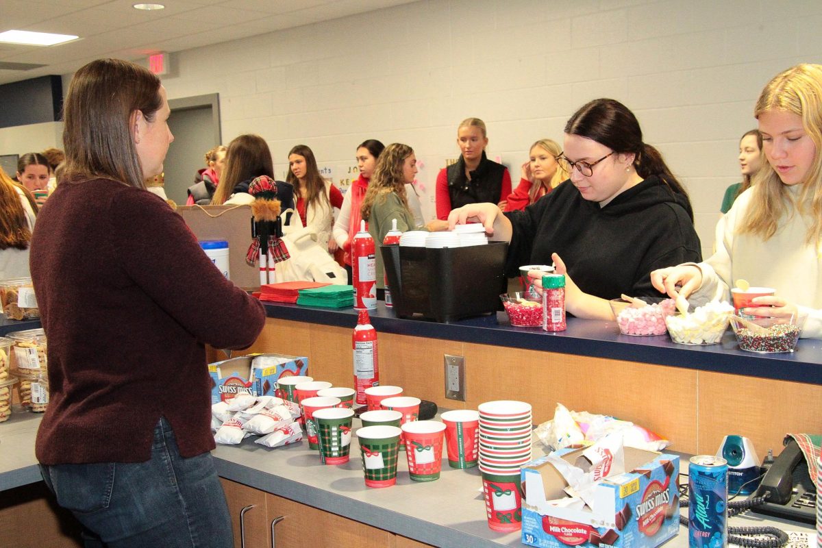 PTO hosting a cocoa bar for high school students on December 19, 2025.