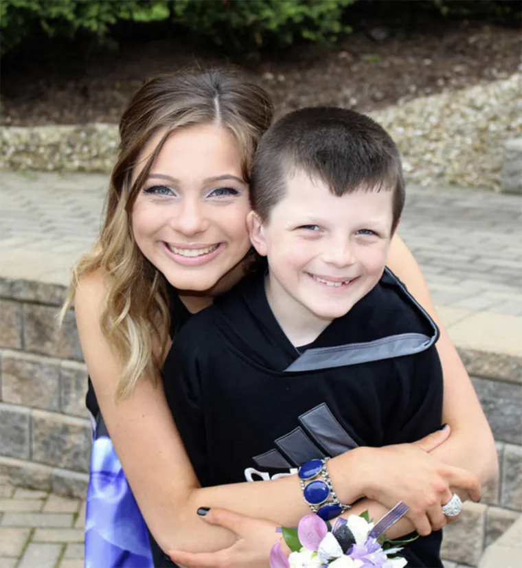 Allison and Ryan Suhy before a high school dance. 