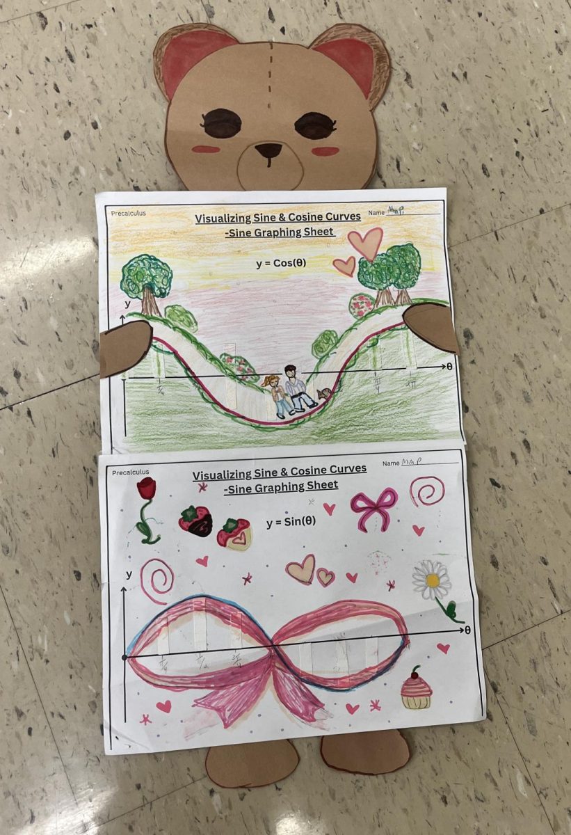 Sine and Cosine Project "Teddy Bear" by Mia Percaciante.