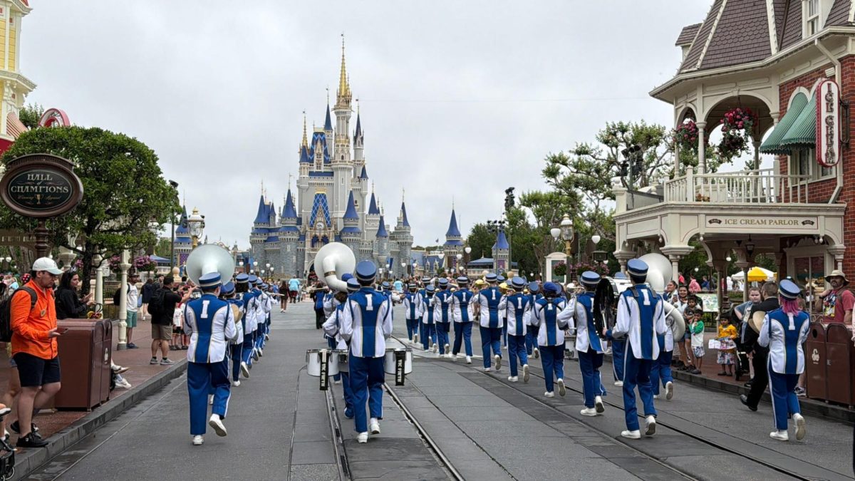 The Independence Marching Band, playing for all of Main Street.