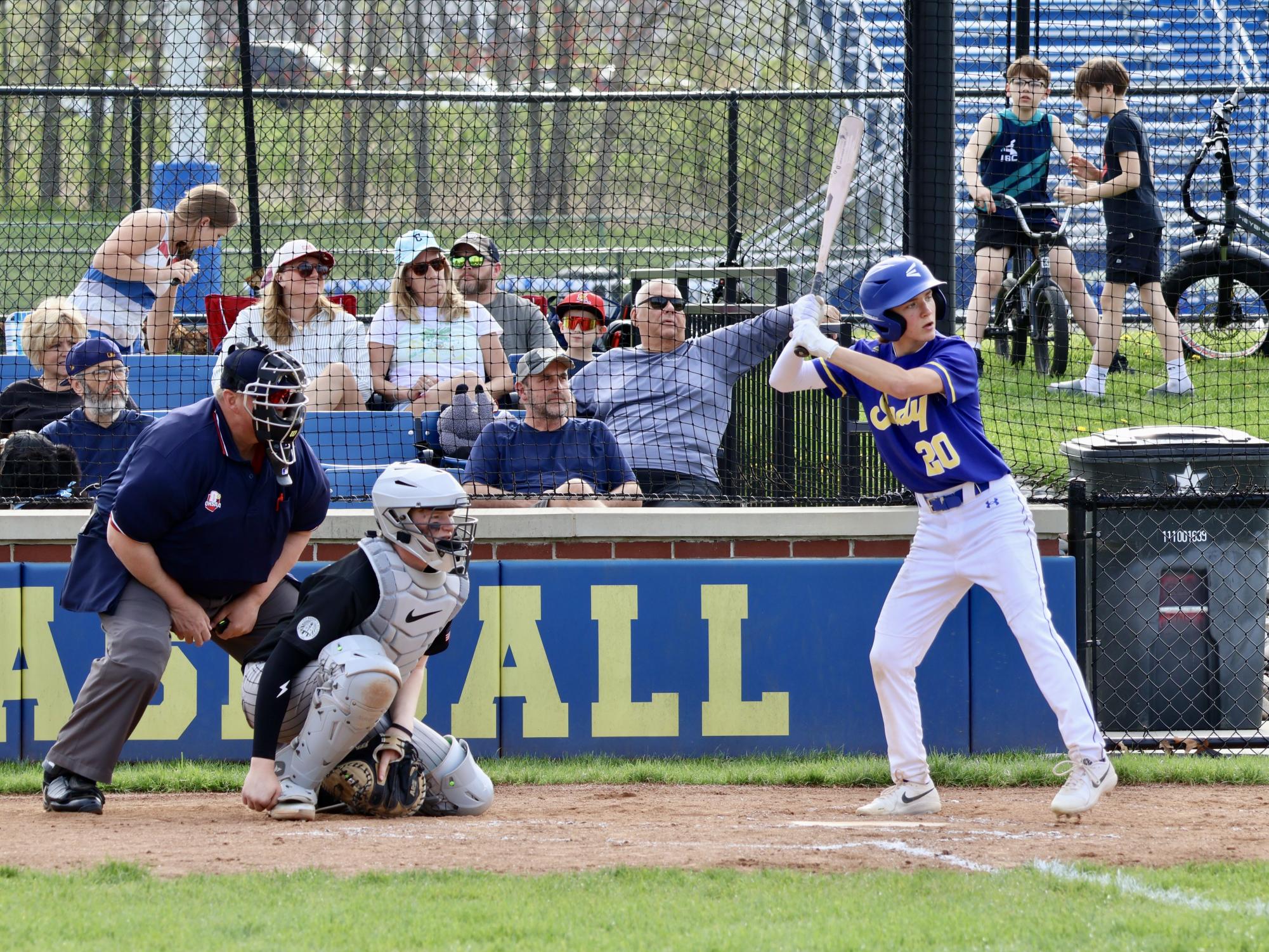 Junior #20 Josh Gray up at the plate.