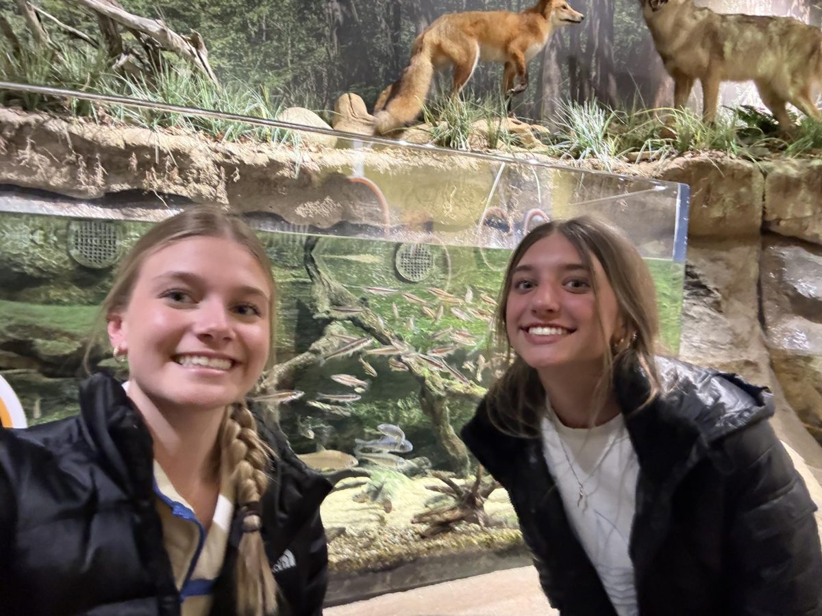Jamie Donovan (left) and Adriana Mastroianni (right) at the Watershed Stewardship Center