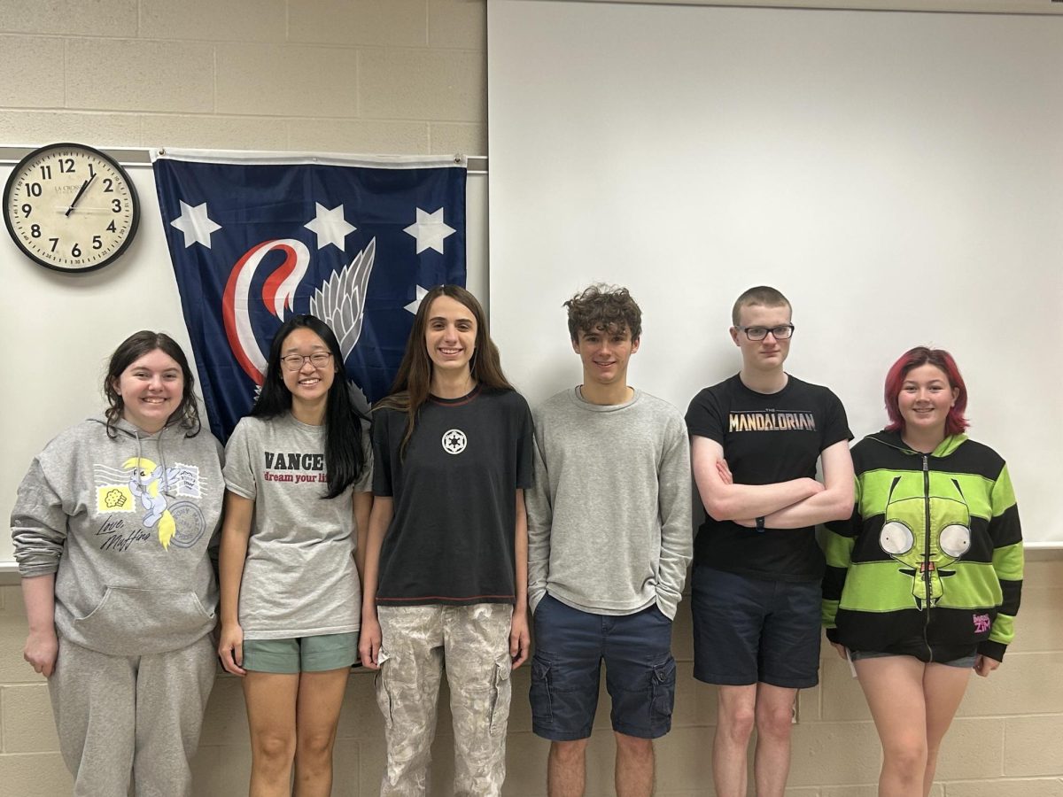 IHS Academic Challenge in McGuinness's room.